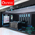 Fashion Unique Wooden Design Furniture Cosmetics Shop with LED Lights